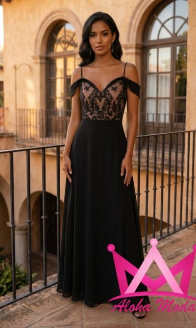 Vestido de noche elegante
