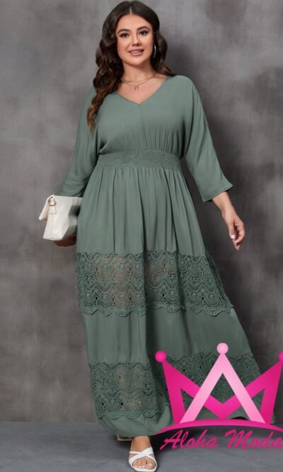 Vestido verde elegante