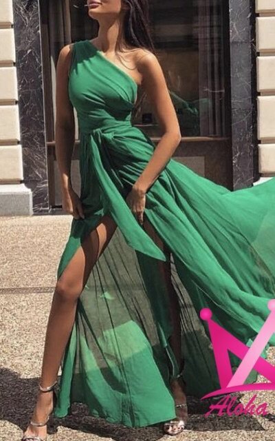 Vestido elegante verde