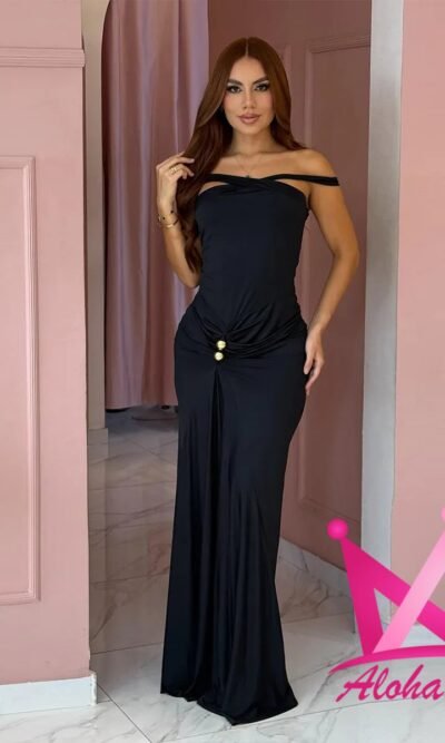 Vestido elegante maxi ajustado