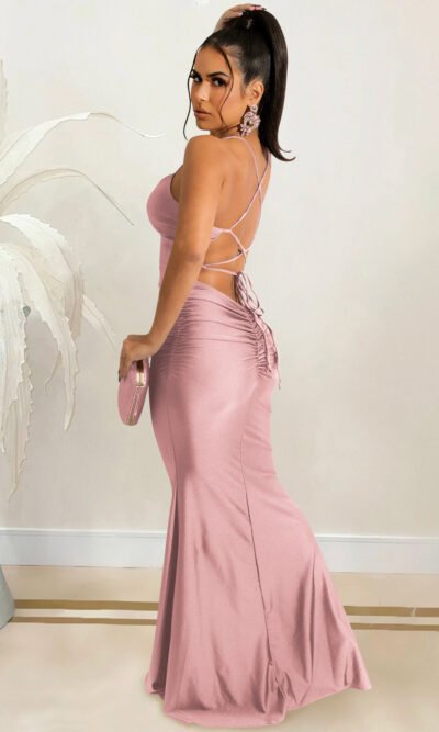 Elegant Satin Maxi Dress