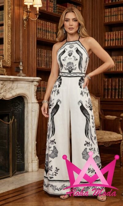 Jumpsuit Elegante de Tono Claro