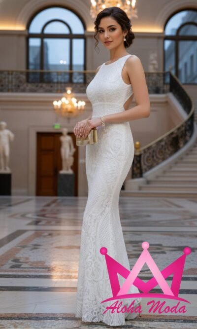 Vestido ajustado de novia