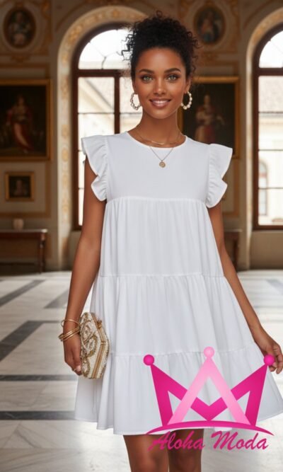 LC223765 (3) Vestido blanco de verano