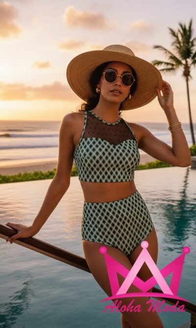 Tankini Vintage de Dos Piezas