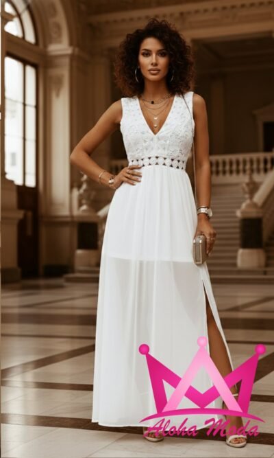 Vestido blanco elegante