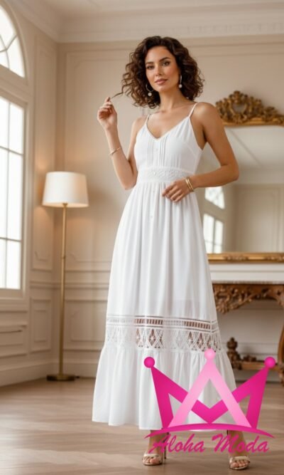 Vestido blanco de verano
