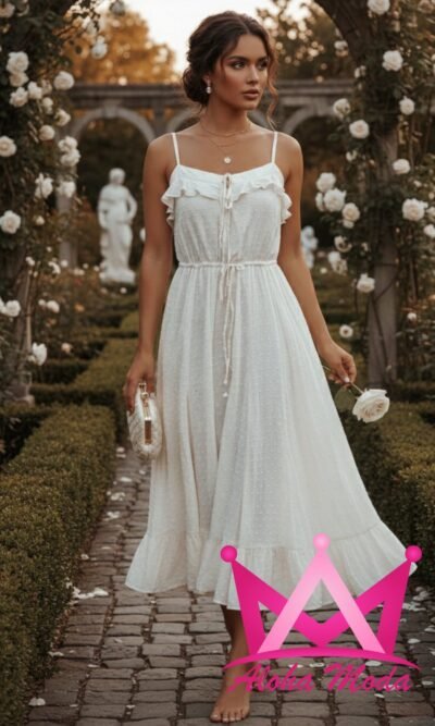 Vestido blanco de verano