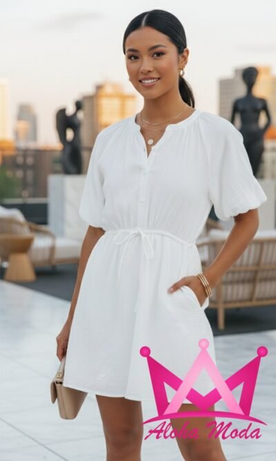 Vestido blanco de verano