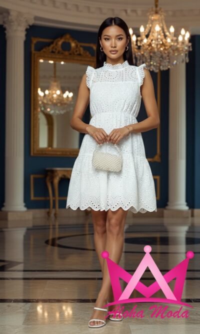 Vestido elegante blanco