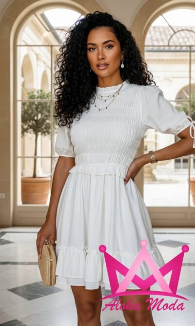 Vestido blanco elegante