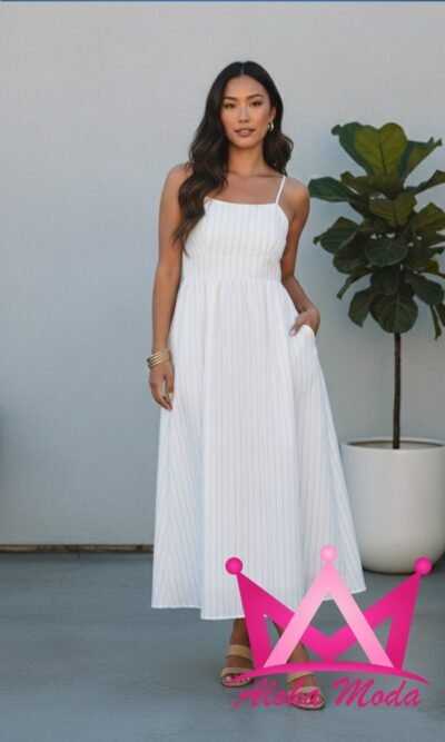 Vestido blanco de verano