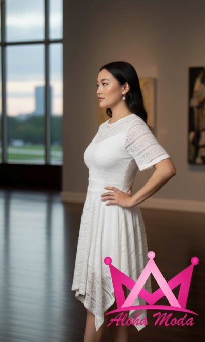 Vestido blanco de encaje